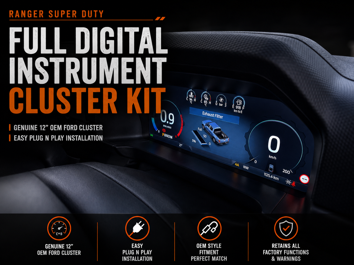 Super Duty, Everest & Ranger 12" Full Digital Instrument Cluster Upgrade Kit