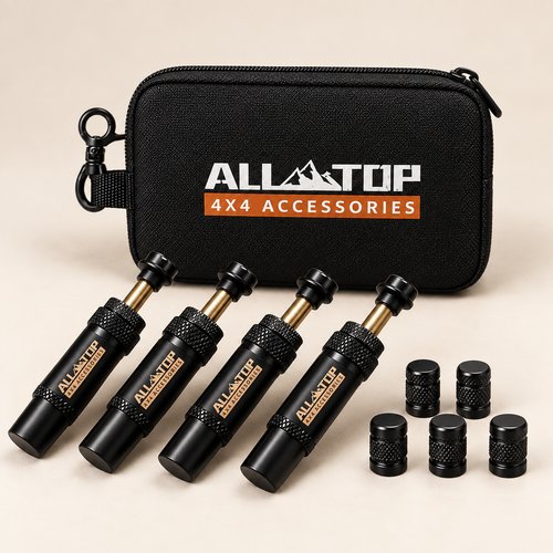 ALL-TOP auto-stop tyre deflator kit with storage case