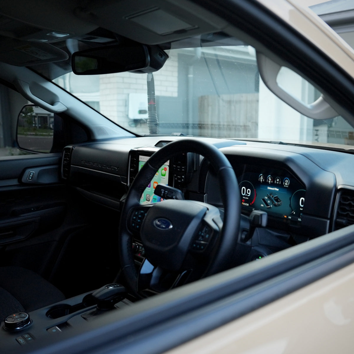 Digital instrument cluster installed in a Ford Ranger