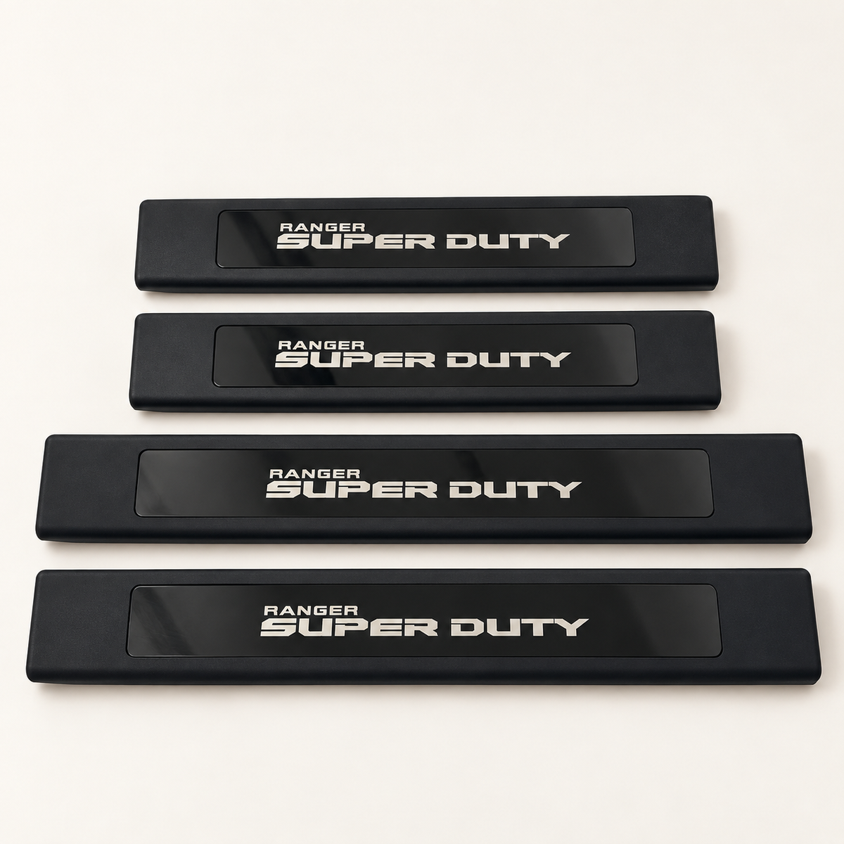 Two long and two short scuff plates for Ford Ranger Super Duty