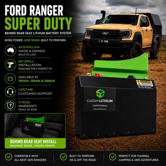 Ranger Super Duty Dual Battery - Custom Lithium