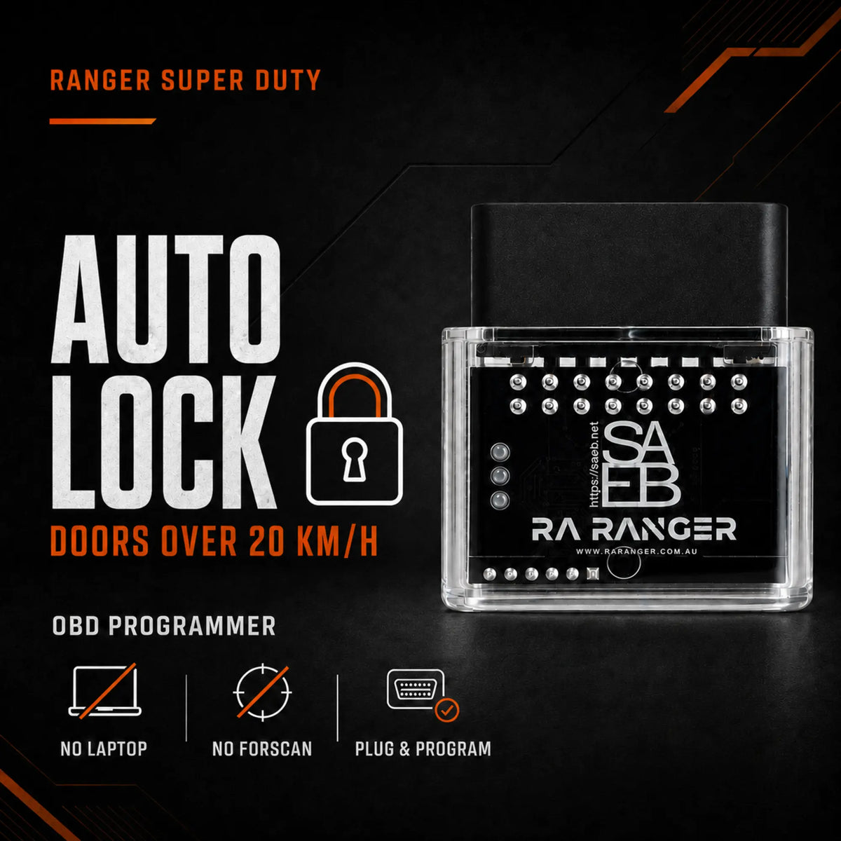 Auto Lock Doors Above 20 km/h OBD Programmer – Ranger Super Duty